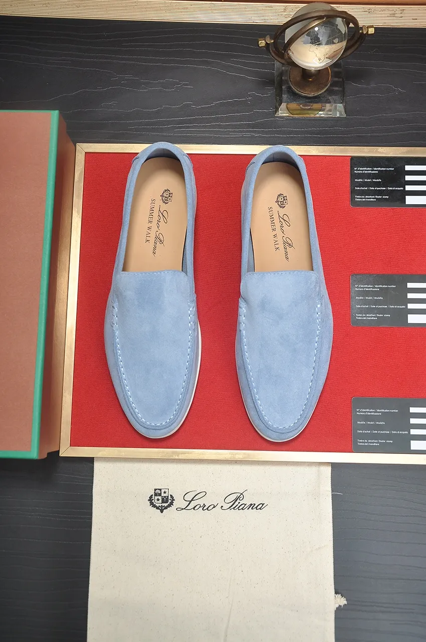 Men's shoes 💰400💶[𝐥𝐨𝐫𝐨 𝐏𝐢𝐚𝐧𝐚] [Couple model] High-end quality, affordable price, LP classic loafers, Italian treasure brand, the only brand that can match Hermès! Only after wearing it do we know that we can’t live up to our feet. Women’s code: 35-40 (customized sizes 34, 41, 42 are non-returnable) Men’s code: 38-44 (customized 45, 46, 47, 48 are non-refundable) Fabric: Customized imported cashmere Lining: Customized imported fetal cowhide Foot: Imported benzene-dyed calfskin Outsole: Exclusive original glass rubber outsole